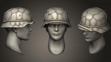 Military figurines HEADS HELMETS11 3d model